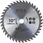 Ecole 250MM Daire Testere Ahşap-Sunta Kesme Tezgah ve Makine (250MM 40 Dişli 25MM Yüksek Devir)