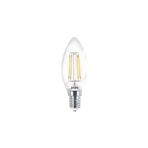 Ecolite 4W LED Fılament Candle Ampul 220V Şeffaf Cam 470 Lümen 15.000 Saat Ömür 2700K - Sarı