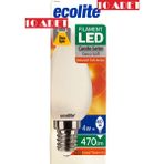 Ecolite Filament Candle LED Ampul 4W E14 470 Lümen 4000K Ilık (10LU) - 1 - 10 W - Beyaz