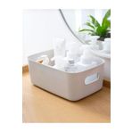 Ecolux 3 Adet 3.5 Lt Dolap Içi, Buzdolabı Düzenleyici, Banyo, Mutfak Organizeri Sepet BEYAZ 24cm16cm11cm