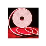 ECONA 12v Kırmızı Neon Led 5 Metre Prize Tak Çalıştır Esnek Neon Led Aydınlatma Neon Şerit Led