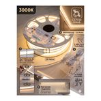 ECONA 25 Metre 3000K Günışığı 220v Neon Led Şerit Led, Çok Parlak, Kesilebilir, Tak-Çalıştır Fişli & Yedek Fişli,Esnek Led