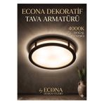 ECONA DOĞAL GÜNIŞIĞI 4000K Aydınlatma Glop Armatürü Led Avize Aplik Balkon Banyo Koridor Lambası Led Güçlü Işık