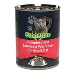 Econature Sığır Etli 12x400 gr Konserve Yetişkin Kedi Maması