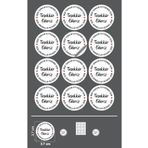 EcoNest Beyaz Bizi Tercih Ettiginiz Için Teşekkür Ederiz Sticker Kuşe Yuvarlak Kesim (3,7X3,7CM) 108 Adet