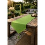 Econice Fıstık Yeşili Duck Keten Dekoratif Runner 40 x 140 cm