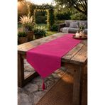 Econice Fuşya Renk Duck Keten Dekoratif Runner 40 x 140 cm