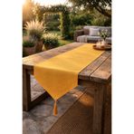 Econice Gold Duck Keten Dekoratif Runner 40 x 140 cm