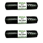 Ecoplast 300 gr 75x90 cm 10 Adetlik 3 Rulo Battal Boy Siyah Çöp Torbası Poşeti
