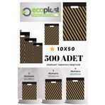 ECOPLAST 500 Adet No:3 33x45cm Siyah Çizgili Takviyeli Mağaza Poşeti Eczane Market Ayakkabı Giyim