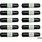 Ecoplast Doğa Battal Boy Siyah Çöp Torbası Poşeti 300 gr 75 x 90 cm 10 Adetlik 10 Rulo