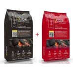 Ecor Tek Kibrit ile Yanan Pratik Mangal Kömürü 1,5 kg x 2 Adet - Siyah