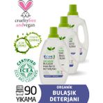 Ecos3 Organik Bulaşık Deterjanı 3 x 750 ml Vegan ve Cruelty-Free 90 Yıkama