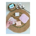 ECOSOFT Yıkanabilir Günlük Ped %100 Pamuk Bambu Ultra İnce Doğal Ped (4 Adet)