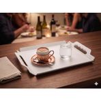 Ecostar Foldinglife 6 Lı (23X19CM)ÇAY-KAHVE-SUNUM Tepsi Seti Fold-6kst-Byz - 23 x 18 cm