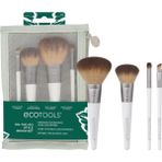 Ecotools On The Go Fırça Seti EC-1613 %100 Deri Malzeme ile 1 Adet Seyahat Boyu Makyaj Fırçası - Kestane Akaju - Option-1