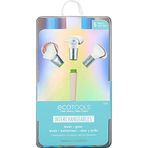 EcoTools Sınırlı Sayıda Allık ve Işıma Değiştirilebilir Makyaj ve Cilt Bakımı Fırça Seti, Seyahat Dostu Makyaj Fırçaları, Eş, Kız Arkadaş veya Kızı için 5 Parça Sevgililer Günü Hediye Seti