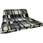 Ecotton Works Tv Polar Battaniye 130 cm x 180 cm - 130 x 180 cm - Beyaz - Siyah