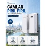 Ecovacs Kompakt Tasarımlı Akıllı Cam Silme Robotu Güçlü Vakum Performanslı Kenar Algılama Sensörlü Kesintisiz Temizlik Yapan Ev Tipi Yüzey Parlatıcı