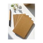 Ecovibe 4 Adet Çizgili Terzi Dikişli Not Defteri, A5 Boyut, 40 Yaprak Planlama Ofis Için Ideal, Planlayıcı (Kapak Tasarımı) - -- - Option-1