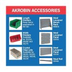 Ecovibe Akro-Mils 30210 Akrobins Plastik Saklama Kutusu, Istiflenebilir, El Işi ve Cihazlar Için, 6'lı Paket, 08212BLUE - -- - Option-1