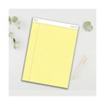 Ecovibe Boyut (216 x 297MM), Sarı Renkli Legal Pad, Notluk, Notepad, Defter, 50 Yaprak, Geniş Satır Aralığı, Okul, Iş ve Ofis Için, Türk Malı - -- - Option-1