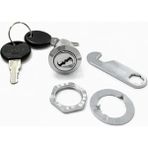Ecovibe Canex Mandallı Çekmece Kilidi, Nikel Kaplama, Yüksek Kalite, Dolap Kilidi, Metal Güvenlik Kilidi, Ofis, Ev, Mobilya Için Uygun, 2 Adet Anahtar Dahil, Dayanıklı Çinko Malzeme, 16 mm - Option-1