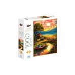 Ecovibe Gün Batımı 1000 Parça 2,2mm Kalınlık 48X68CM Profesyonel Hobi Puzzle Yapboz Serisi - 01-Mavi