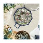 Ecovibe Hearth & Harbor Çelenk Saklama Kabı - Şeffaf Çelenk Saklama Çantası, Çift Fermuar ve Kulplar - 76 cm Premium Çelenk Saklama Düzenleyici Kutusu - Option-1 - 001-Renkli