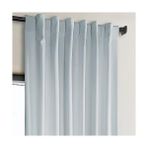 Ecovibe Hpd Price Drapes Peluş Perdeler, Yatak Odası ve Oturma Odası Için, 50 x 96, VPYC-198594-96 (1 Panel) Kova Mavisi - Option-1 - 1BW-Beyaz