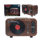 Ecovibe Mini Boy Retro Bluetooth Radyo Hoparlör – CZ1011BT | Klasik Tasarım, Kablosuz Bağlantı, Güçlü Ses, Uzun Pil Ömrü, Taşınabilir Hoparlör CZ1011BT 360 x 140 x 120 mm (CZ1011BT - Kahverengi) - Option-1 - Ahşap
