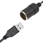 Ecovibe Monte Lua USB 2.0 Siyah 5 Volt 2 Amper To 12 Volt 800MAH Araç Çakmaklığına Çevirici - 001-Renkli