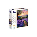 Ecovibe Mor Bahçe 1000 Parça 2,2mm Kalınlık 48X68CM Profesyonel Hobi Puzzle Yapboz Serisi - 01-Mavi