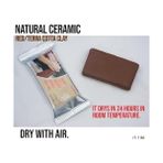 Ecovibe Renovon Seramik Kil Hamuru, Kırmızı Terra/cotta 500 gr Fırınlamaya Gerek Olmayan Güzel Sanatlar Figür Heykel Modelleme Oyun ve Sınıfları Için Toksik Olmayan Doğal Kil - 1BW-Beyaz - 0,60 x 19 x 29 cm