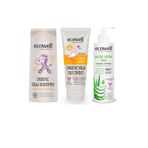 Ecowell Bebek Mini Yaz Paketi (Bebek Şampuanı + Güneş Kremi + Aloevera Jel)