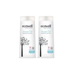 Ecowell Organik 2x300 ml Duş Jeli