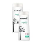 Ecowell Yağlı Saçlar İçin 2x300 ml Organik Şampuan