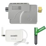 ECOWITT Sprinkler Zamanlayıcı GW3004, Bahçe Akıllı Sulama Zamanlayıcı WFC01 Dahili Su Akış Ölçer ve Sıcaklık Sensörü + 3'ü 1 Arada Ev WIFI/Kablolu Ağ Geçidi GW3000 + WH51 Toprak Nem Ölçer