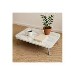 Ecowood Katlanabilir Dikdörtgen Yer Sofrası - 40x70 cm - Beyaz