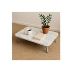 Ecowood Katlanabilir Dikdörtgen Yer Sofrası - 60x80 cm - Beyaz