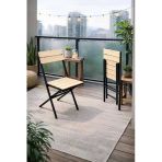 Ecowood Katlanır Sandalye | Balkon Bahçe Kamp