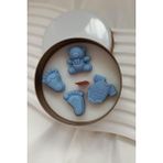 Ecre Shop Doğal SAYAMAX Mavi Doğum Günü & Baby Shower Dekoratif Kokulu Kutu Mum 1 Adet Bahar Çiçekleri - Renkli - Kokulu Mum