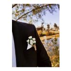 ecrin tuhafiye hobi Ekru Çiçekli Damat Yaka Çiçeği