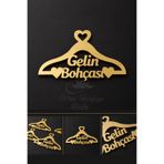 ecrin tuhafiye hobi Gold Pleksi Gelin Bohçası Yazısı Bohça Süsü, Bohça Süsleme Aksesuar, Gelin Bohçası Pleksi - 1 Adet