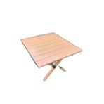 Ecrou Hafif Taşıma Çantalı Katlanır Kamp Piknik Bahçe Masası Ceviz 60 x 60 x 45 cm