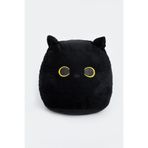 Ecrou Kara Kedi Dekoratif Pelüş Yastık 35 cm Siyah