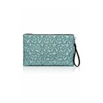Ecrou Yıldız Desenli Bebe Mavisi Parlak Portföy & Clutch Çanta Çıkarılabilir Bileklik Askılı 30 x 19