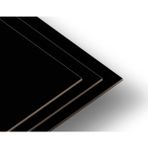 ECS Ahşap Mdf Siyah Laminat Kaplı 3 mm Panel Plaka Tabaka