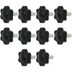 ECSiNG 10 adet M6x14mm Pedal Kilitleme Vidaları Pedalı Sabit Vidalar Logitech G25 G27 G29 G920 G923 Erik Çiçeği Manuel Sıkılmış Vida ile Uyumlu