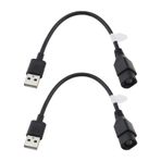 ECSiNG 2PCS ara ses radyo USB tutma kablosu 4 Pin USB adaptr kablosu Golf 5/6/7 ile uyumlu Jetta 5/6/B6/B7/B8 ile uyumlu VW RCD 510/RNS RCD 300 ile uyumlu